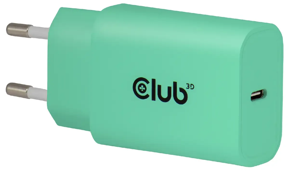 CAC-3024 USB-oplader 30 W USB-C stekker USB PD 3.0 Binnen von Club 3D in Grün – Produktfoto