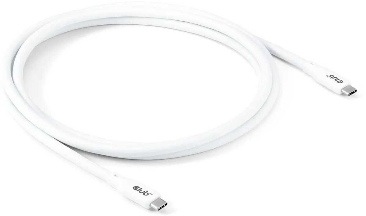 USB C kabel Weiß von Club 3D in Weiß – Produktfoto