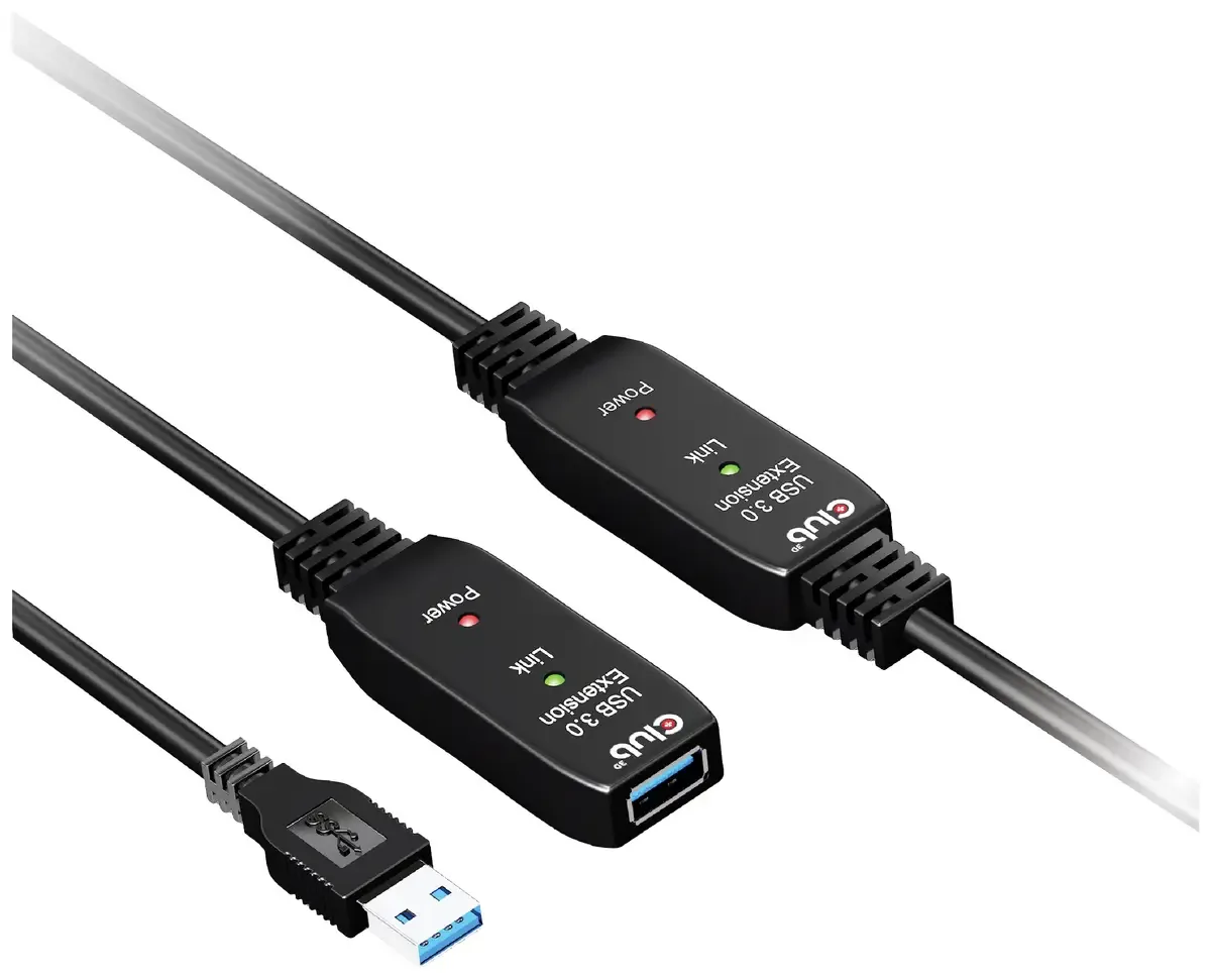 USB-Kabel USB 3.2 Gen1 USB-C® Stecker 15.00 m Schwarz CAC-1406 von Club 3D – Produktfoto
