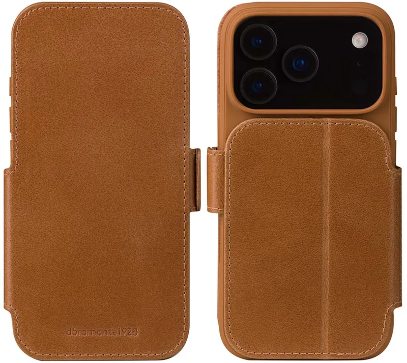 Copenhagen Bookcase geschikt voor Apple iPhone 17 Pro - Tan van dbramante1928 in Bruin – productfoto