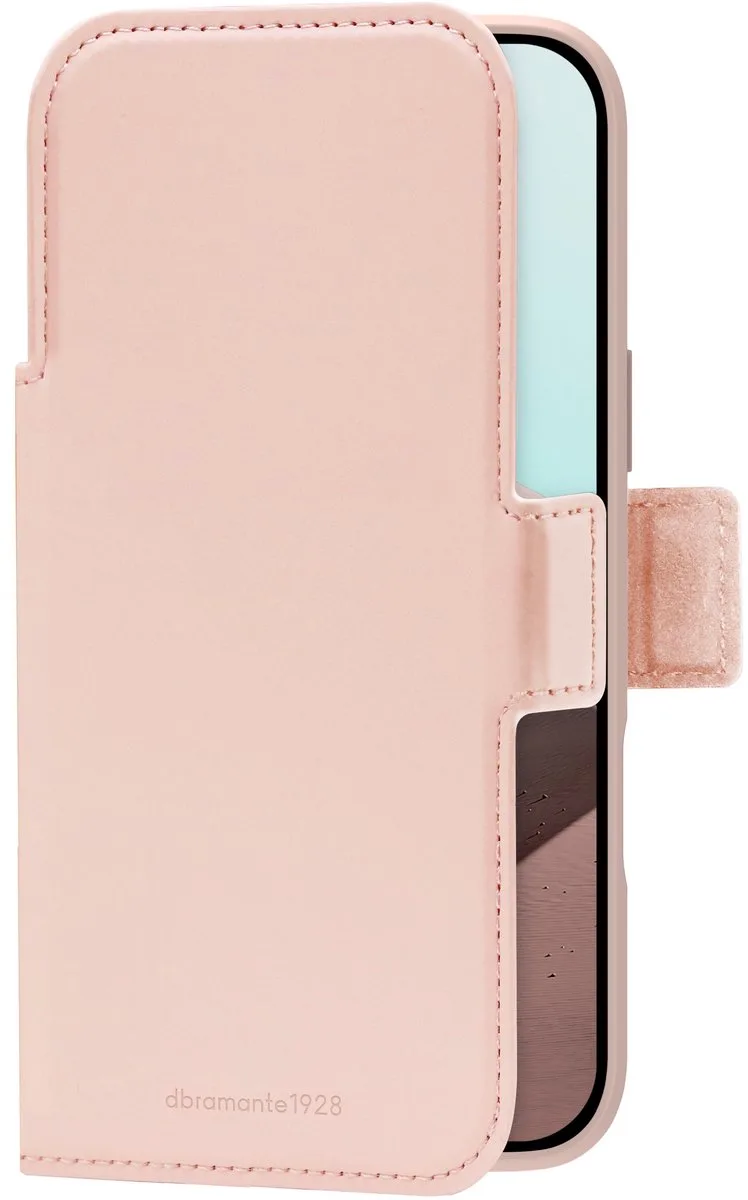 Copenhagen ICON Bookcase geschikt voor Apple iPhone 18 Pro Max / 17 Pro Max - Pink Sand från dbramante1928 i Rosa – produktbild