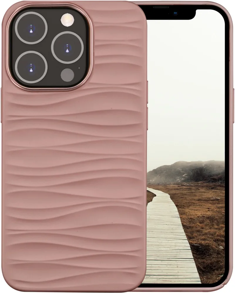 Dune hoesje geschikt voor iPhone 14 Pro - Roze von dbramante1928 in Pink sand – Produktfoto