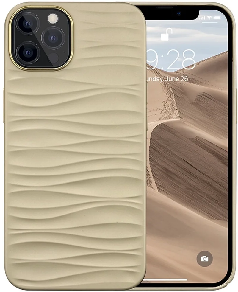 Dune hoesje geschikt voor iPhone 14 Pro - Zand by dbramante1928 in White – product photo