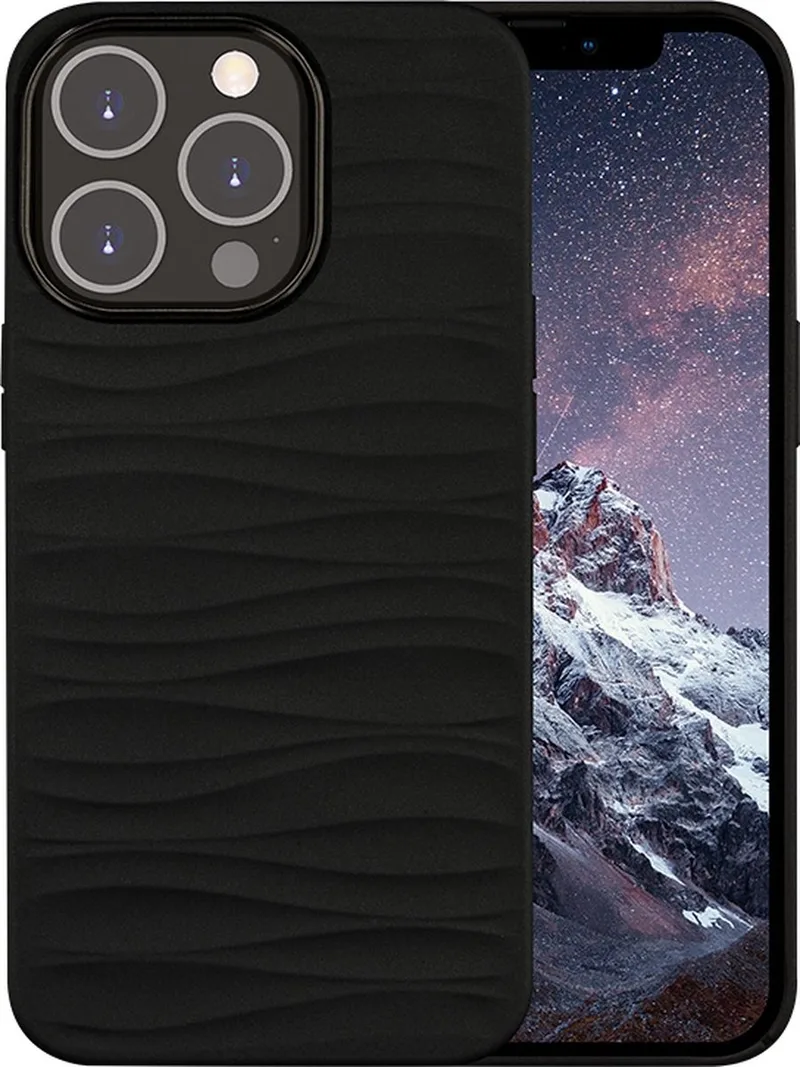 Dune hoesje geschikt voor iPhone 14 Pro - Zwart by dbramante1928 in Night black – product photo