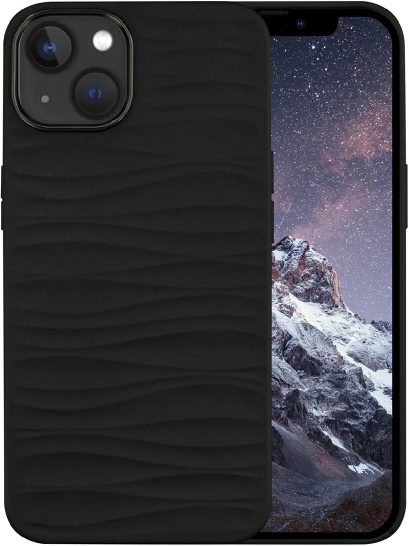 Dune hoesje geschikt voor iPhone 14 - Zwart by dbramante1928 in Night black – product photo