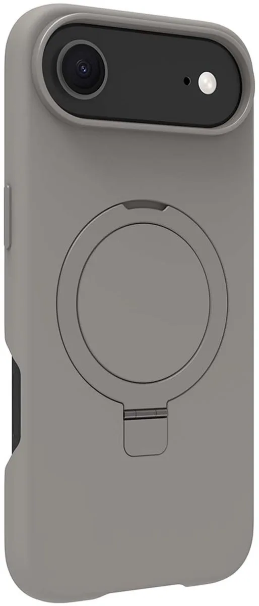 Hoesje geschikt voor iPhone Air - Roskilde Kickstand MagSafe met Ring Standaard by dbramante1928 in Grey – product photo