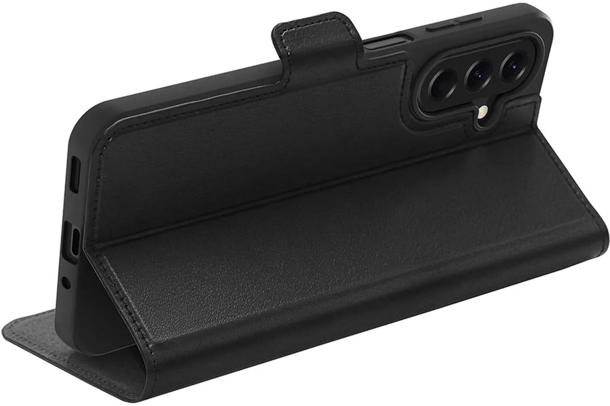 Hoesje geschikt voor Samsung Galaxy A17 5G - Oslo Pro Series Wallet Case met Standaard fra dbramante1928 i Sort – produktbillede