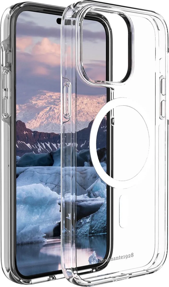 Iceland Pro Backcover met magnetische ring iPhone 14 Pro Max hoesje de dbramante1928 en Transparent – photo produit