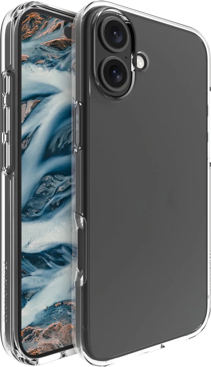 Iceland Pro Hoesje - geschikt voor iPhone 16 Plus - Clear de dbramante1928 en Transparent – photo produit
