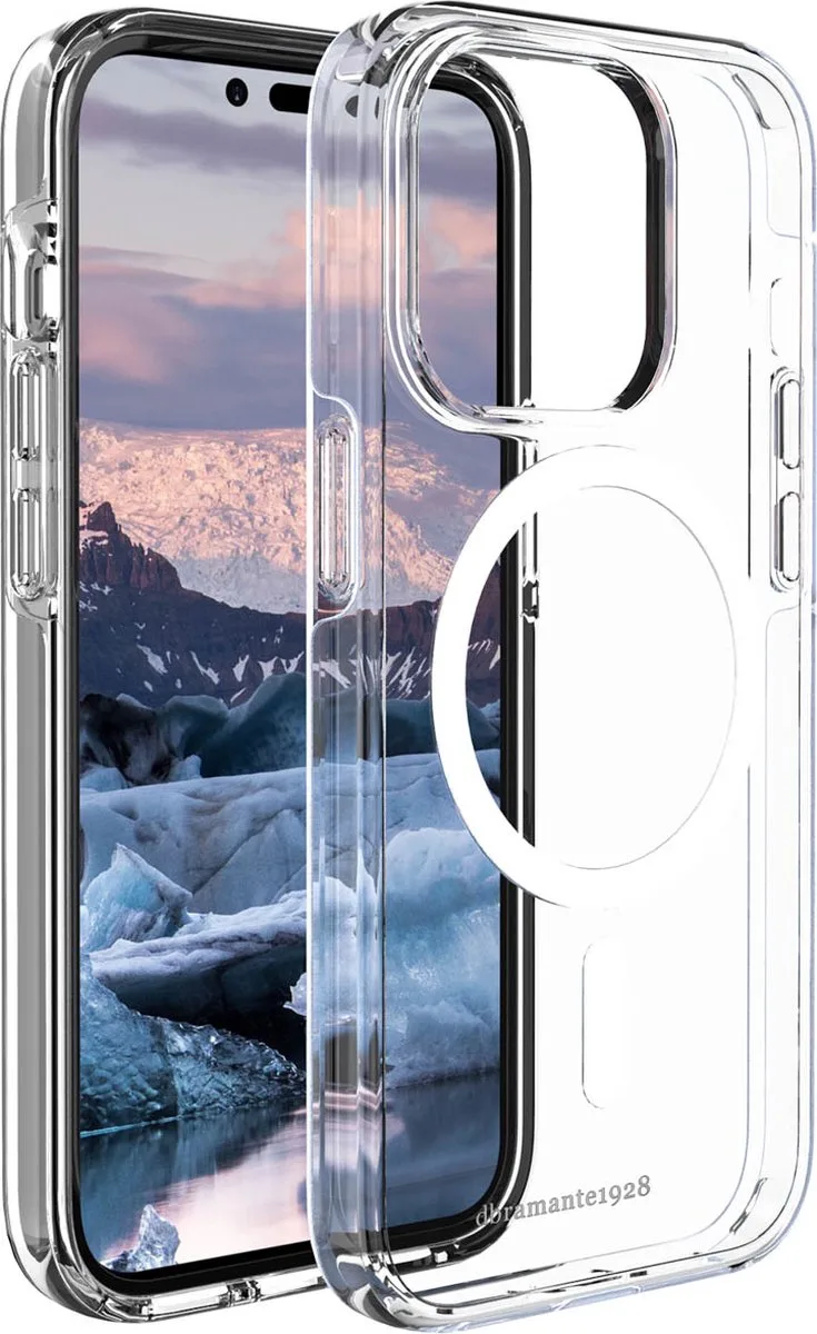 Iceland Pro Magnet hoesje geschikt voor iPhone 14 Pro de dbramante1928 en Transparent – photo produit