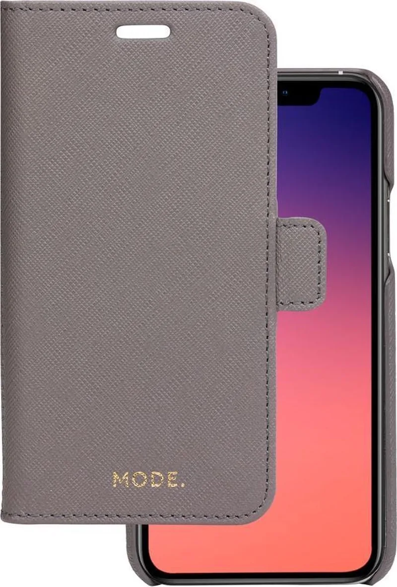 iPhone 11 Pro/Xs/X Bookcase hoesje von dbramante1928 in Grau – Produktfoto