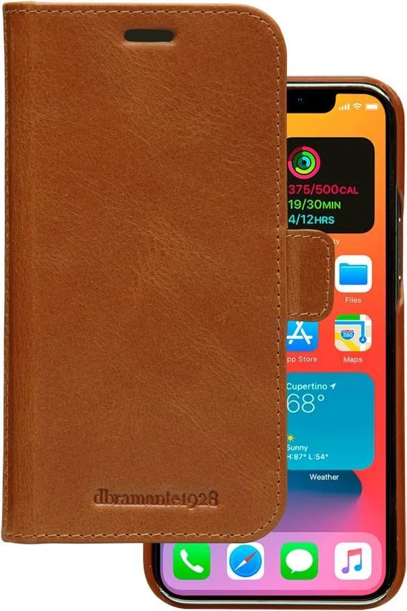 iPhone 12/12 Pro Bookcase hoesje by dbramante1928 in Brown – product photo