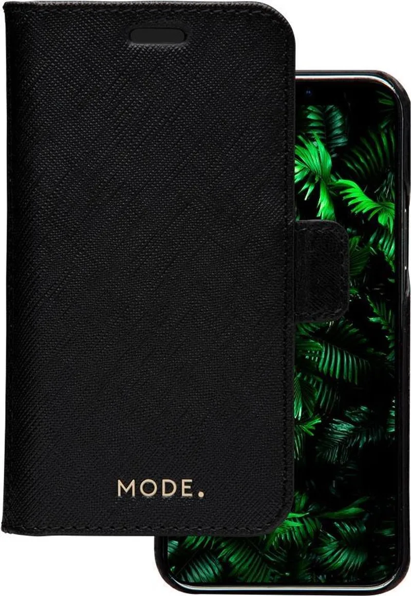 iPhone 12 Mini Bookcase hoesje by dbramante1928 in Black – product photo