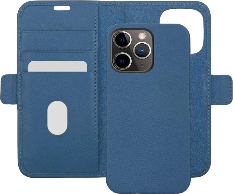 iPhone 13 Pro Max Bookcase hoesje von dbramante1928 in Blau – Produktfoto