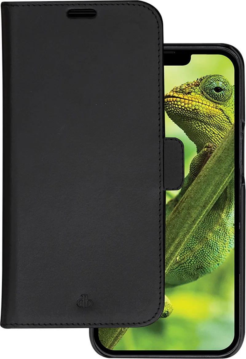 iPhone 14 Plus Bookcase hoesje by dbramante1928 in Black – product photo