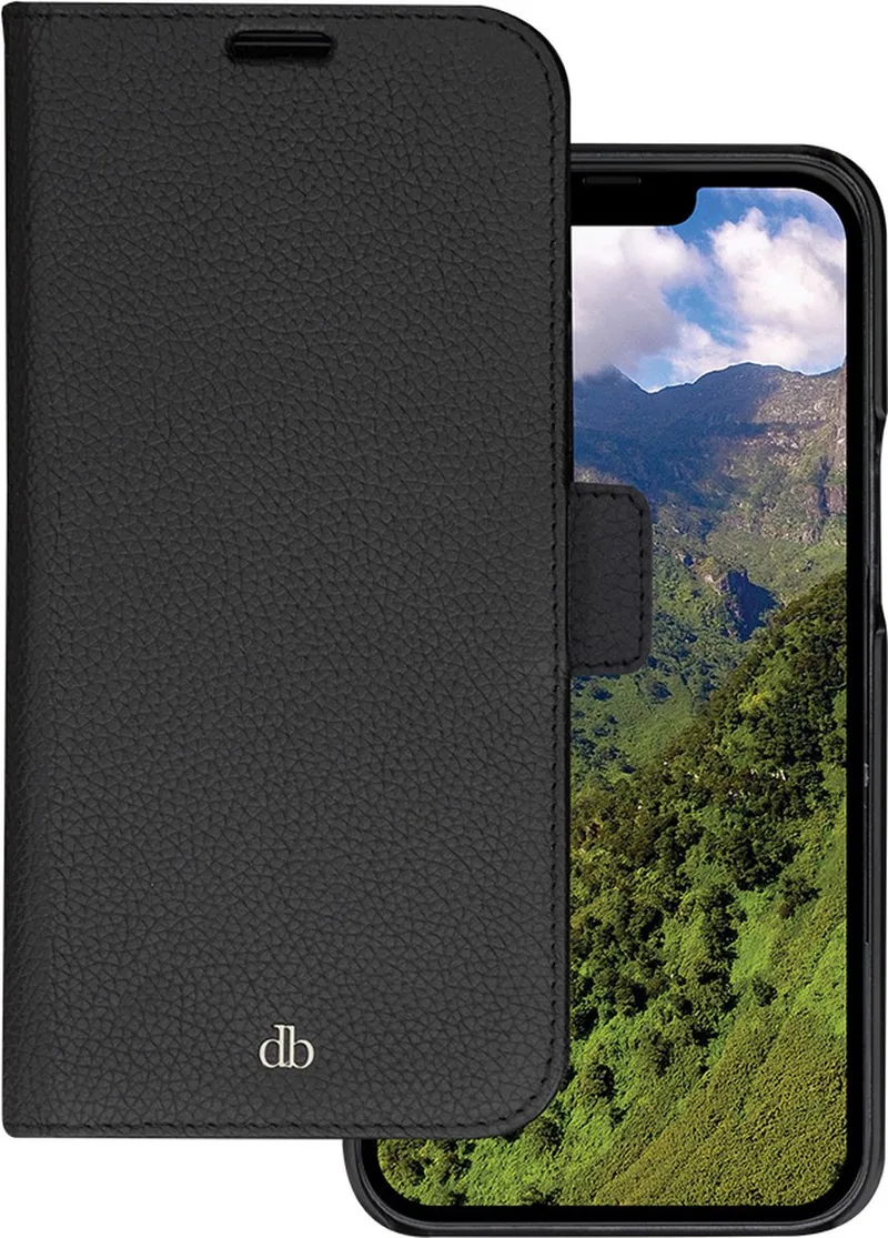 iPhone 14 Plus Bookcase hoesje by dbramante1928 in Black – product photo