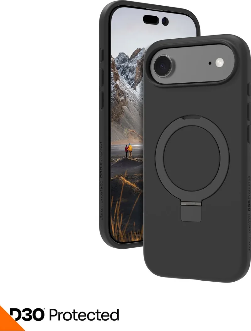 iphone 17 air Iceland Ultra D3O MS Kick mobiele telefoon behuizingen Hoes by dbramante1928 in Black – product photo