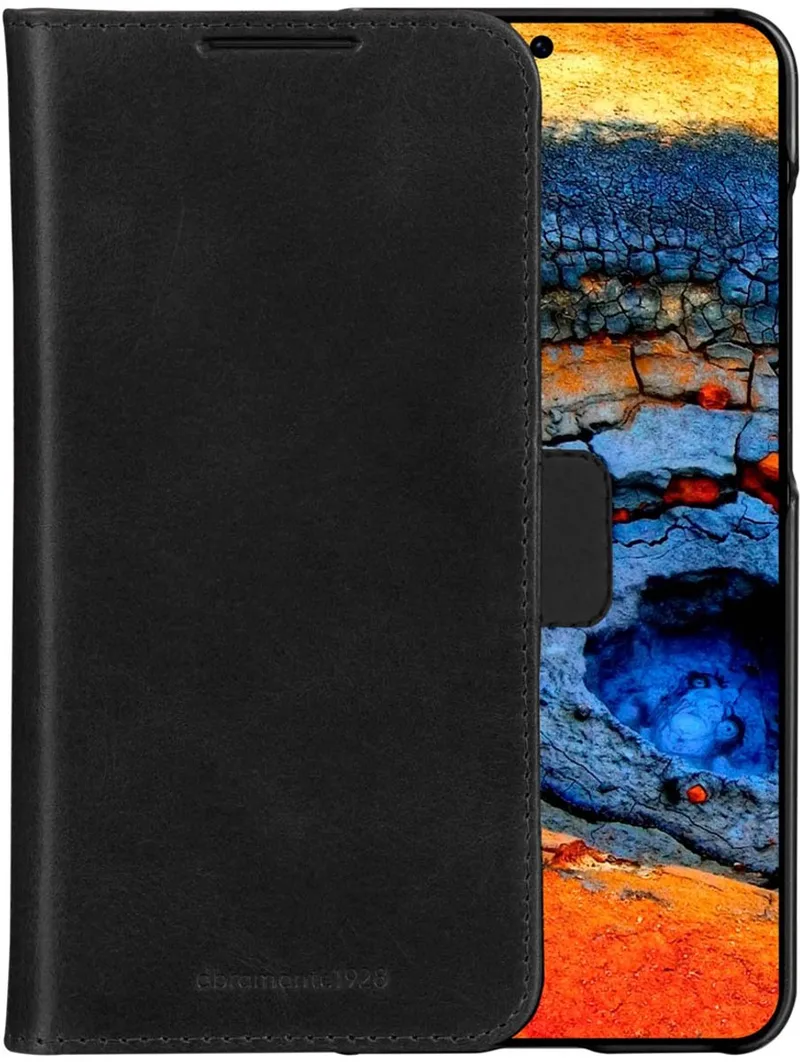 Lynge Bookcase geschikt voor Samsung Galaxy S25 Plus by dbramante1928 in Black – product photo