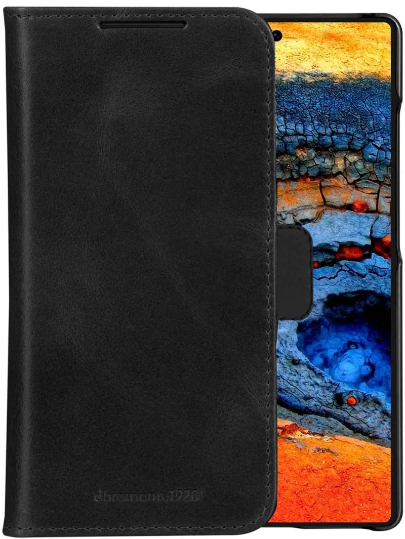 Lynge Bookcase geschikt voor Samsung Galaxy S25 Ultra by dbramante1928 in Black – product photo