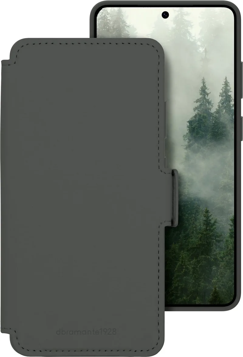 Lynge ICON Magnetic Bookcase geschikt voor Samsung Galaxy S26 Ultra - Forest Shadow de dbramante1928 en Vert – photo produit