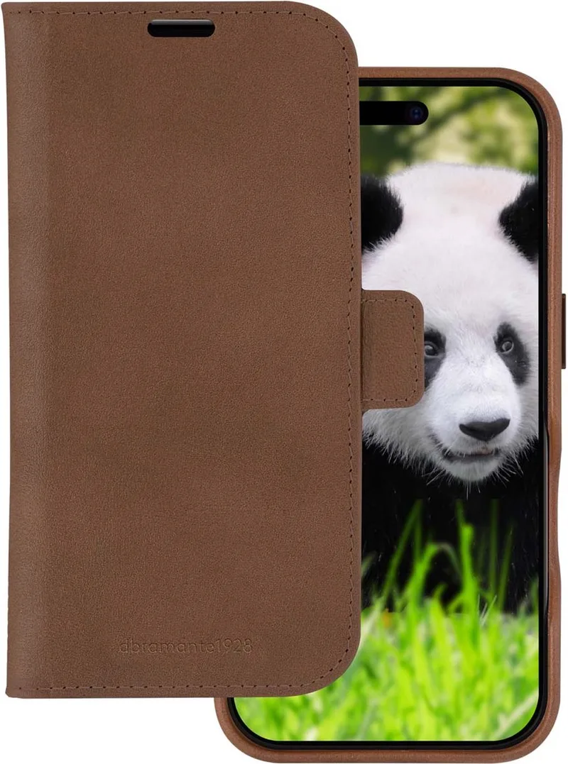 Lynge Mag geschikt voor iPhone 16 Hoesje de dbramante1928 en Marron – photo produit