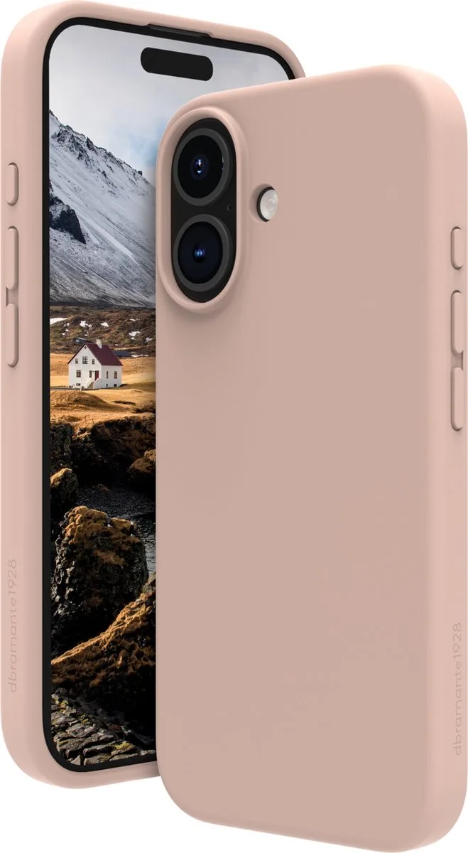 Monaco Mag geschikt voor iPhone 16 Hoesje - pink sand | pink sand de dbramante1928 en Pink sand – photo produit