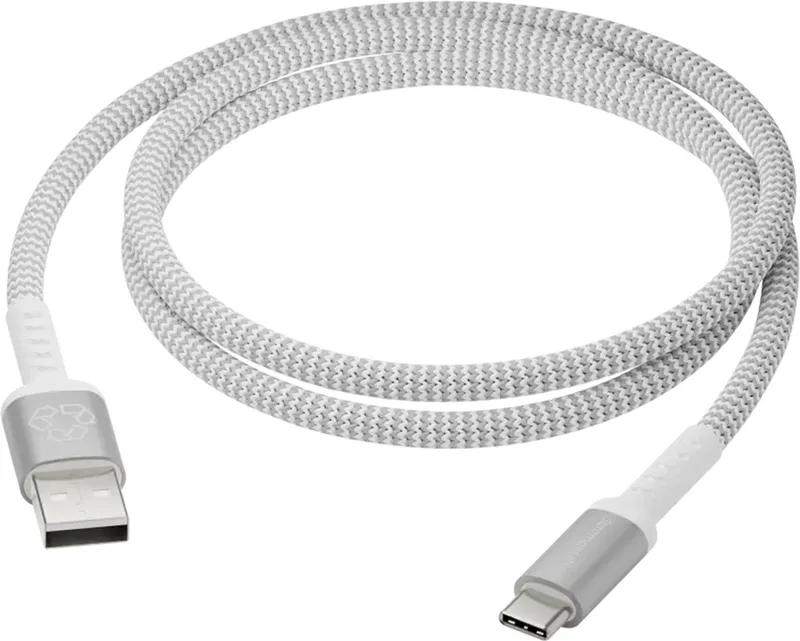 re-charge - Braided oplaadkabel - USB-A naar USB-C - 1,2 meter van dbramante1928 in Wit – productfoto