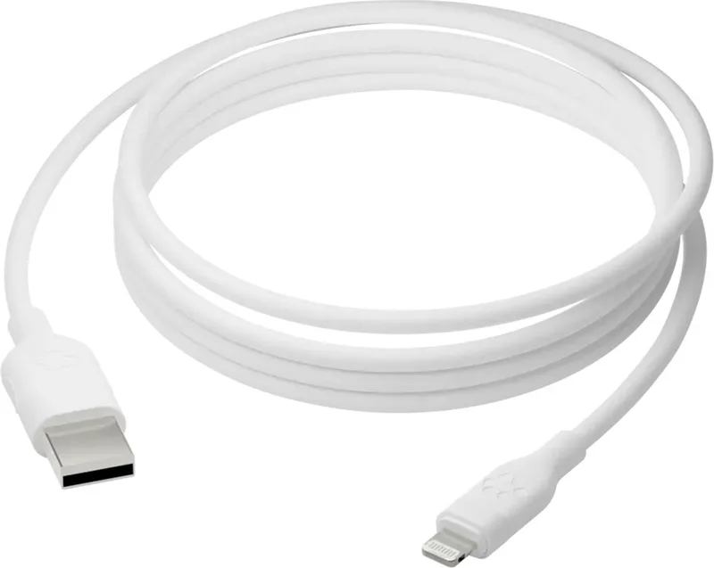 re-charge - Oplaadkabel - USB-A naar geschikt voor Lightning - 2,5 meter by dbramante1928 in White – product photo