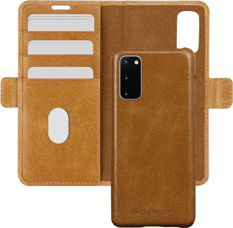 Samsung Galaxy S20 Bookcase hoesje by dbramante1928 in Brown – product photo