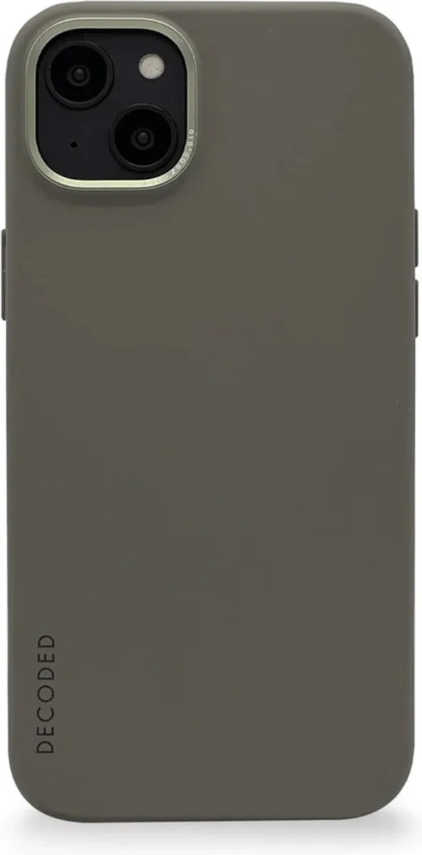 Siliconen Back Cover - iPhone 14 Plus - Anti-Bacterieel Hoesje - Magnetische Technologie van Apple - Donker Groen