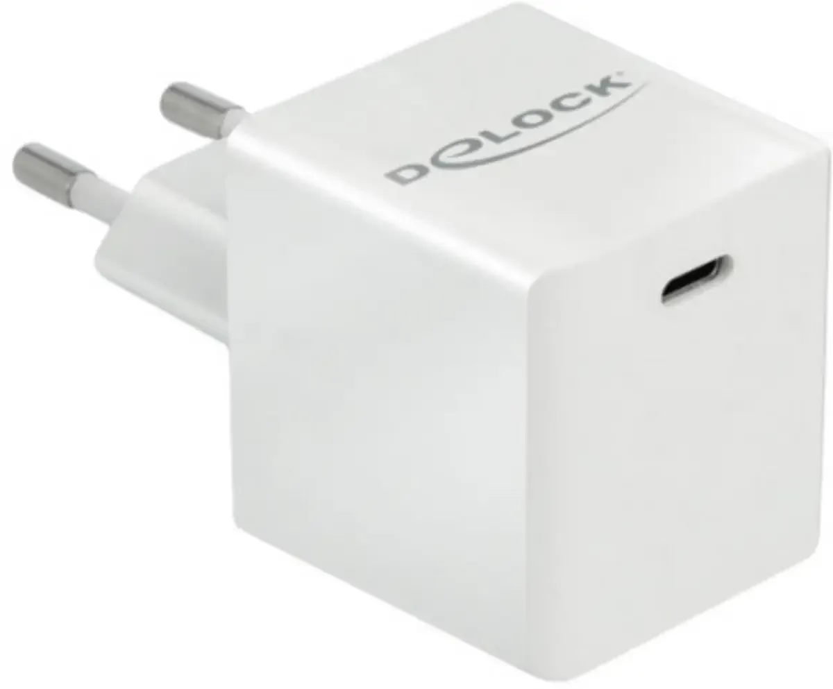 Delock 41446 USB Ladegerät 40.0 W USB-A, USB-C® USB PD Weiß Steckdose USB Power Delivery (USB-PD), Überstromschutz fra Delock – produktbillede