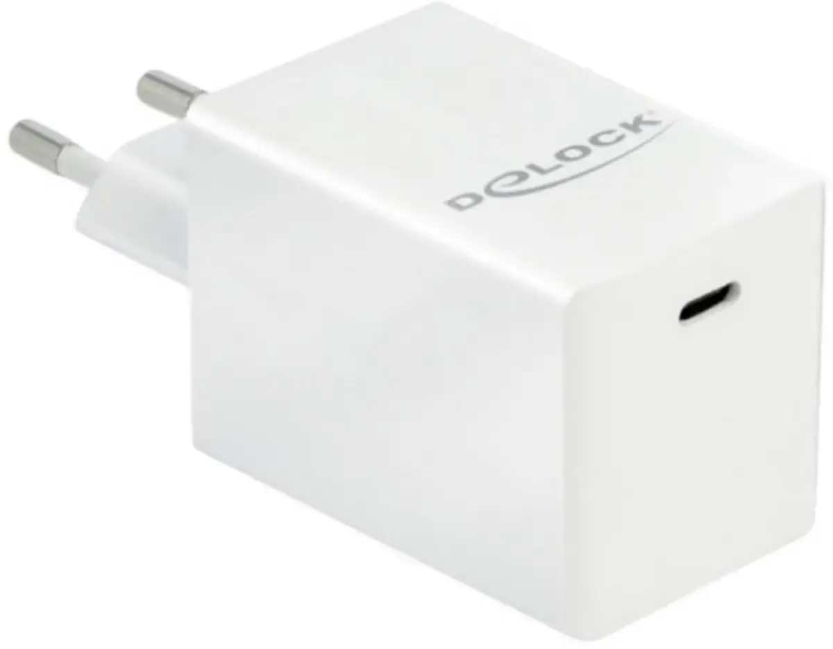 Delock 41447 USB Ladegerät 60 W USB-C® Buchse USB PD Weiß Steckdose USB Power Delivery (USB-PD), Überstromschutz från Delock – produktbild