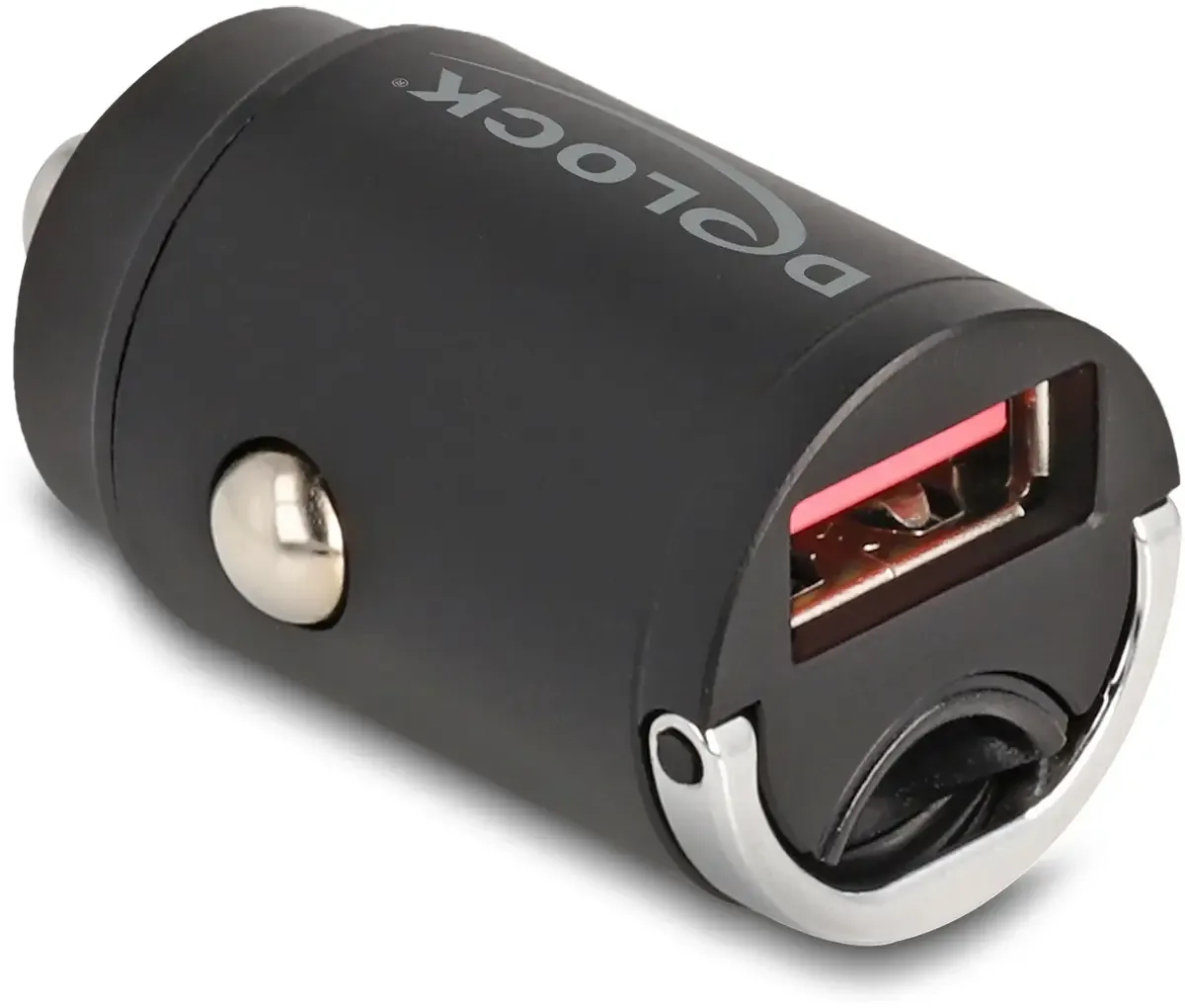 Delock 64277 USB Ladegerät 18 W 1x USB-A Schwarz KFZ, LKW Schnellladegerät från Delock – produktbild