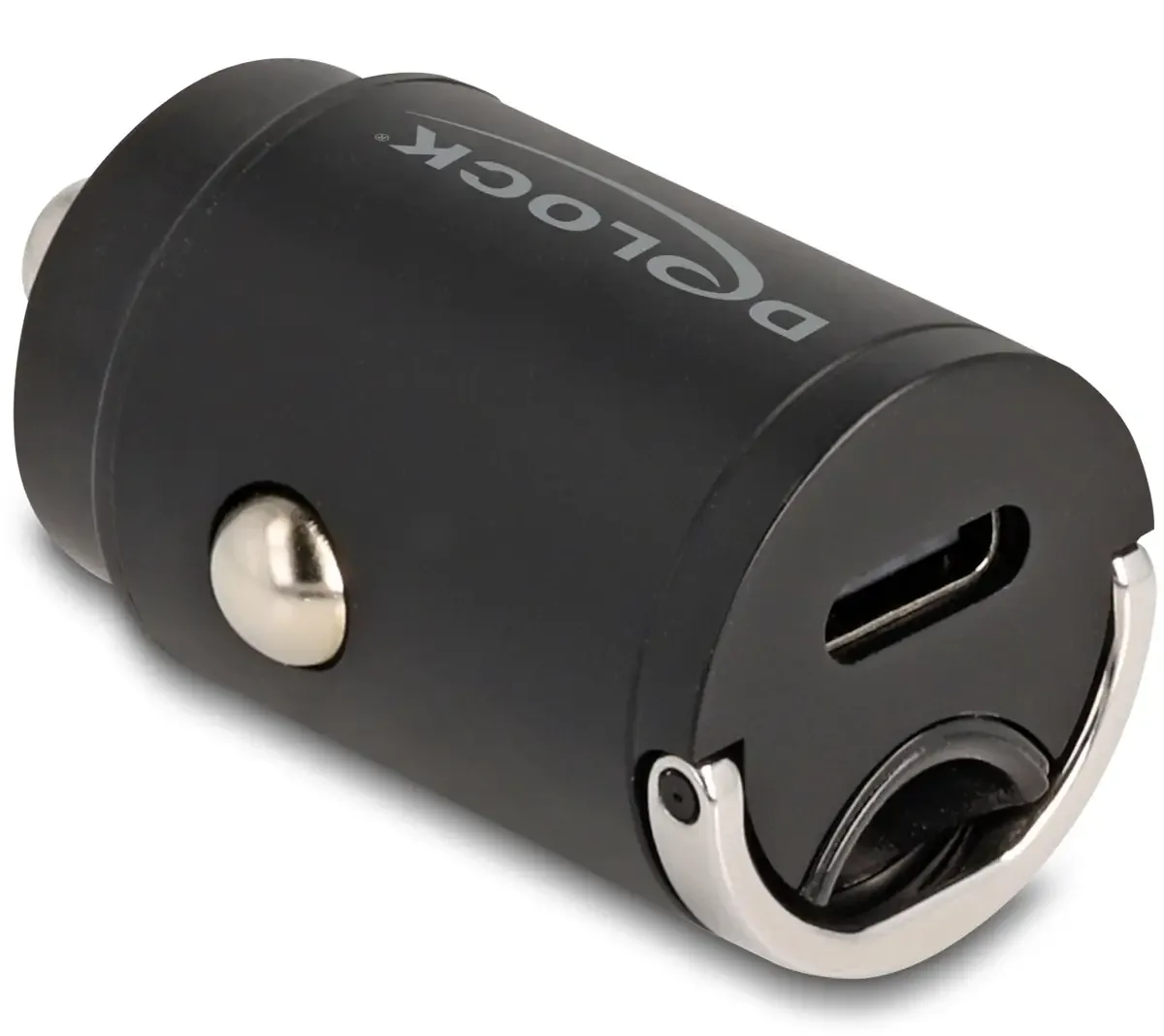 Delock 64278 USB Ladegerät 30 W 1x USB-C® USB PD Schwarz KFZ USB Power Delivery (USB-PD) fra Delock – produktbillede