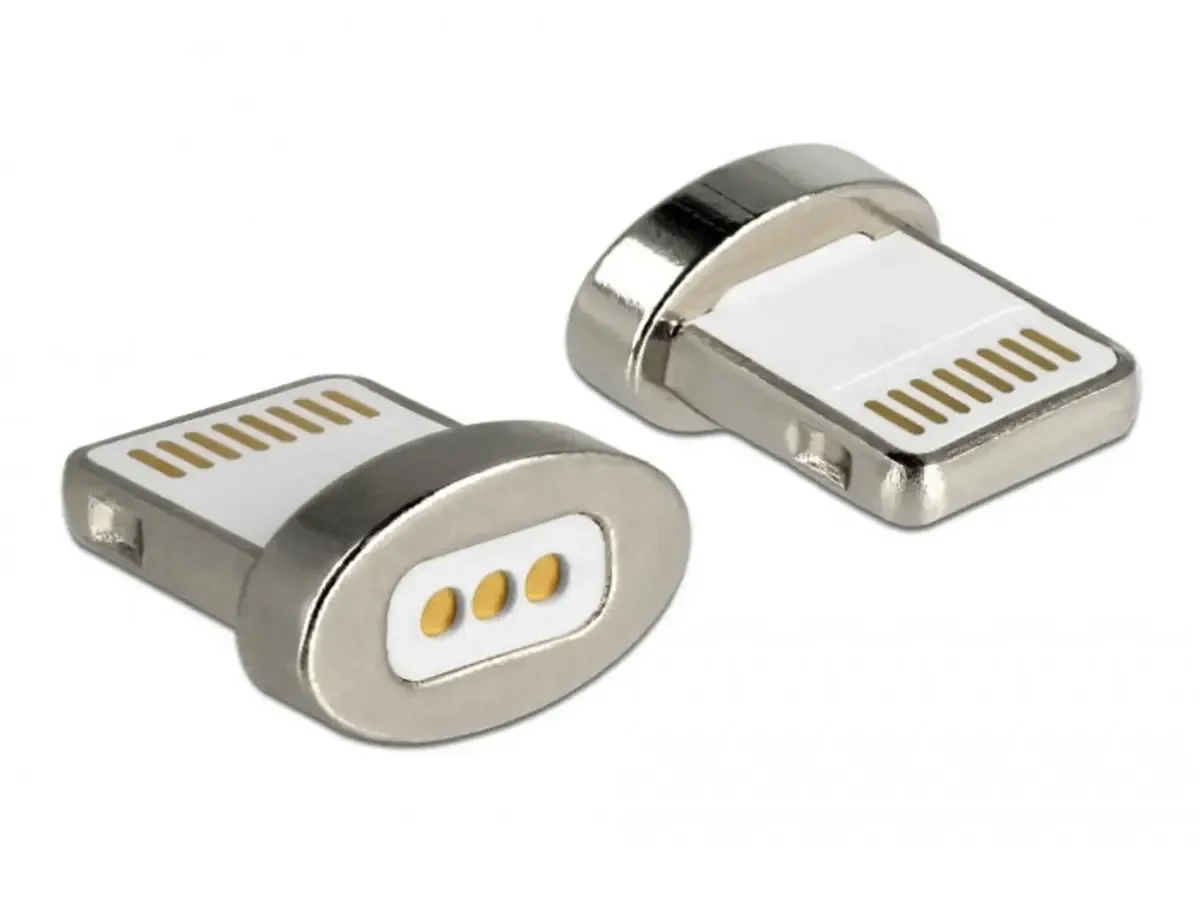Delock 65928 Adaptateur de câble 8 broches Lightning aimant interface 65928 65928 Delock Contenu: 1 pc(s) från Delock i Silver – produktbild