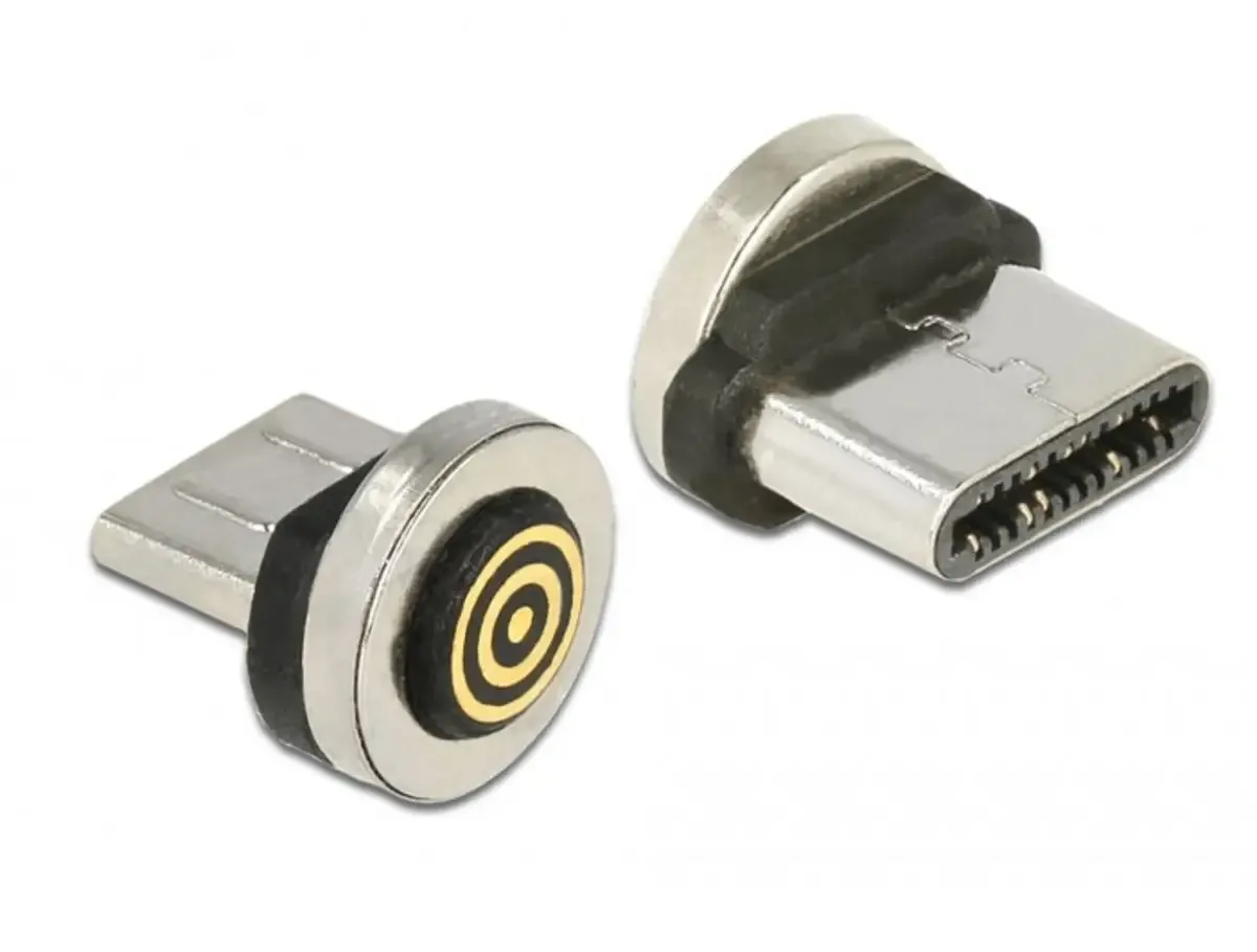 Delock 65933 Adaptateur de câble USB Type-C Interface magnétique noir, acier inoxydable 65933 65933 Delock Contenu: 1 pc(s) de Delock en Noir, Acier inoxydable – photo produit