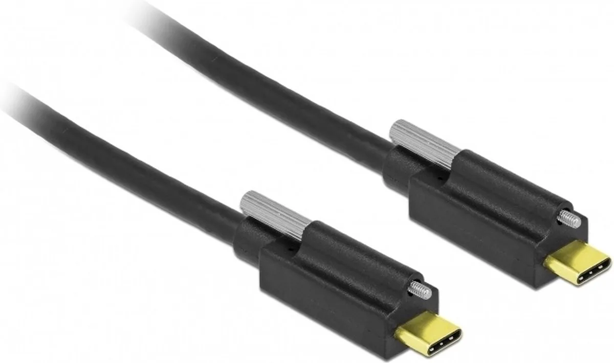 DeLOCK 83719 USB-kabel 1 m USB C fra Delock i Sort – produktbillede