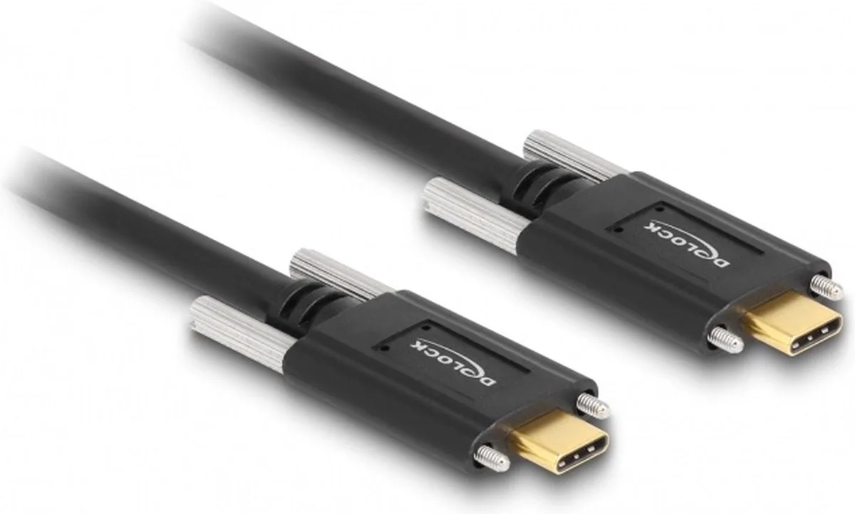 DeLOCK 83720 USB-kabel 1 m USB C van Delock in Zwart – productfoto