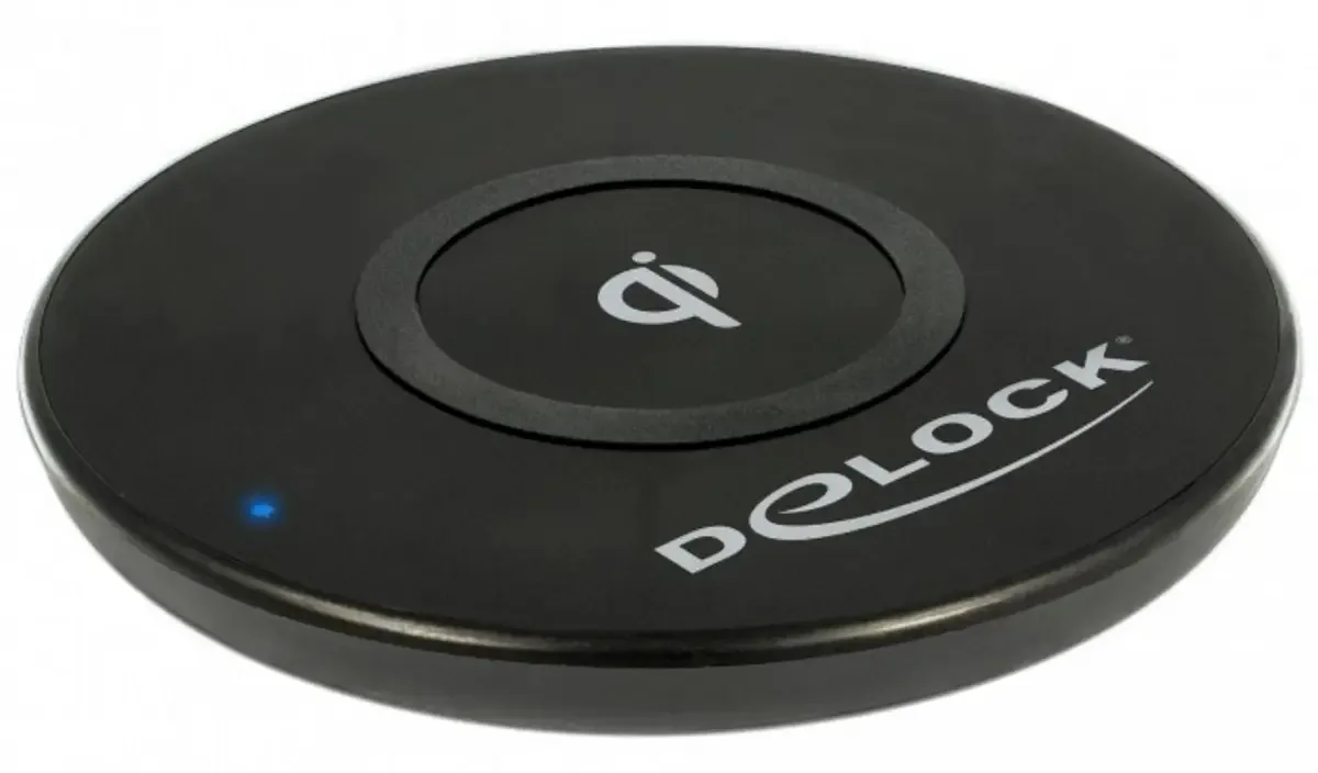 Induktions-Ladegerät 10 W 65917 65917 Ausgänge Micro-USB-Buchse Schwarz fra Delock – produktbillede