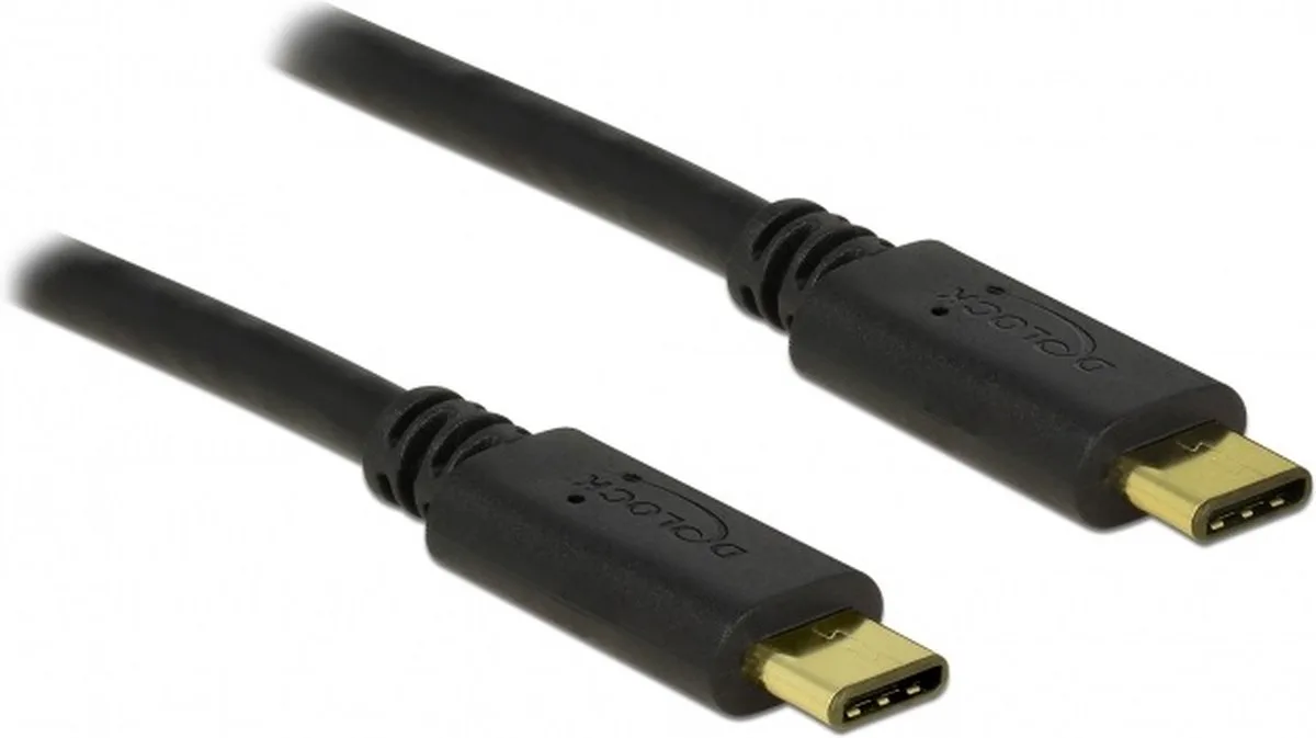 Delock 83672 Usb-c Till Usb-c-kabel från Delock i Svart – produktbild