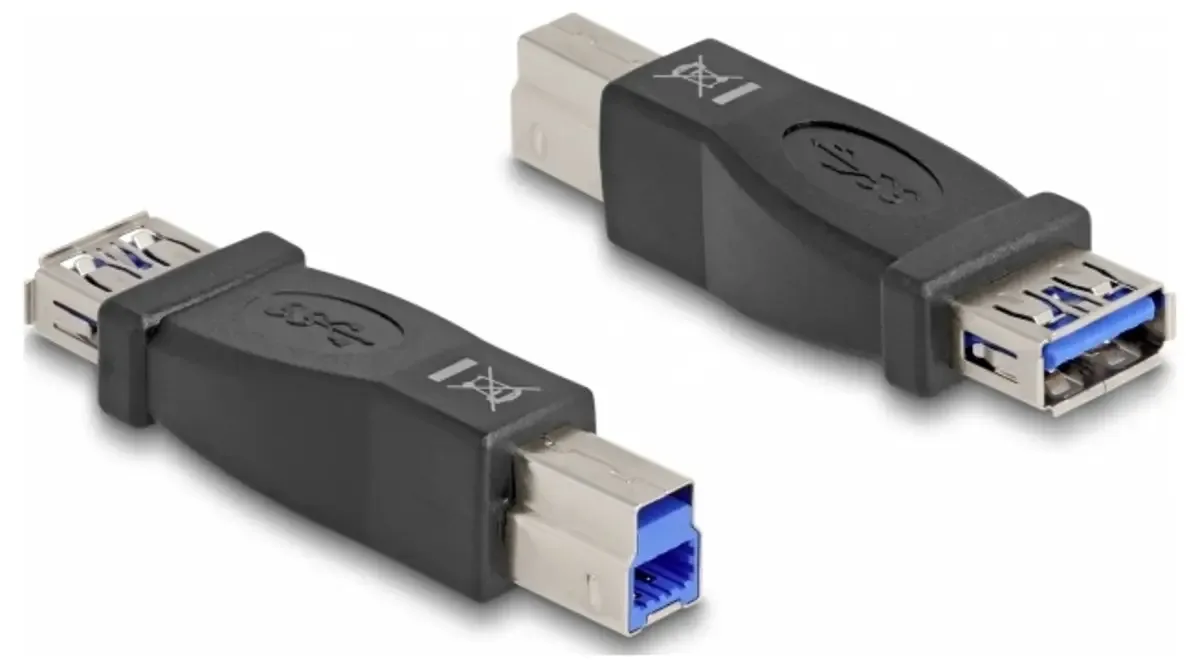 USB Adapter [1x USB-Stecker - 1x USB-A Buchse] 65179 0 mm fra Delock – produktbillede