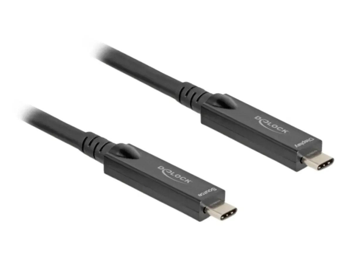 USB-C® Kabel 5 m Schwarz 84255 fra Delock – produktbillede