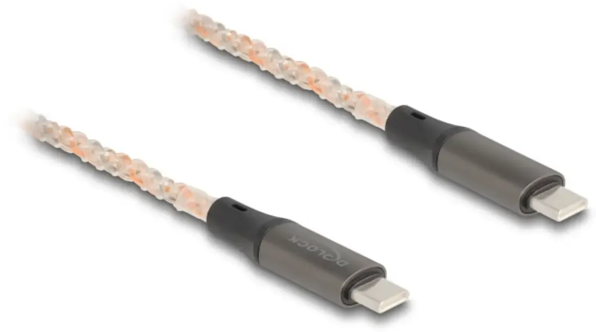 USB-C® Kabel USB 2.0 USB-C® Stecker, USB-C® Buchse 1.20 m Schwarz 88288 fra Delock – produktbillede