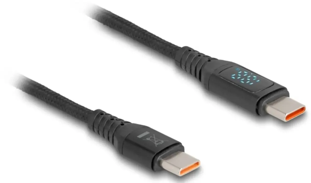 USB-C® Kabel USB 2.0 USB-C® Stecker, USB-C® Stecker 1.20 m Schwarz 88136 från Delock – produktbild