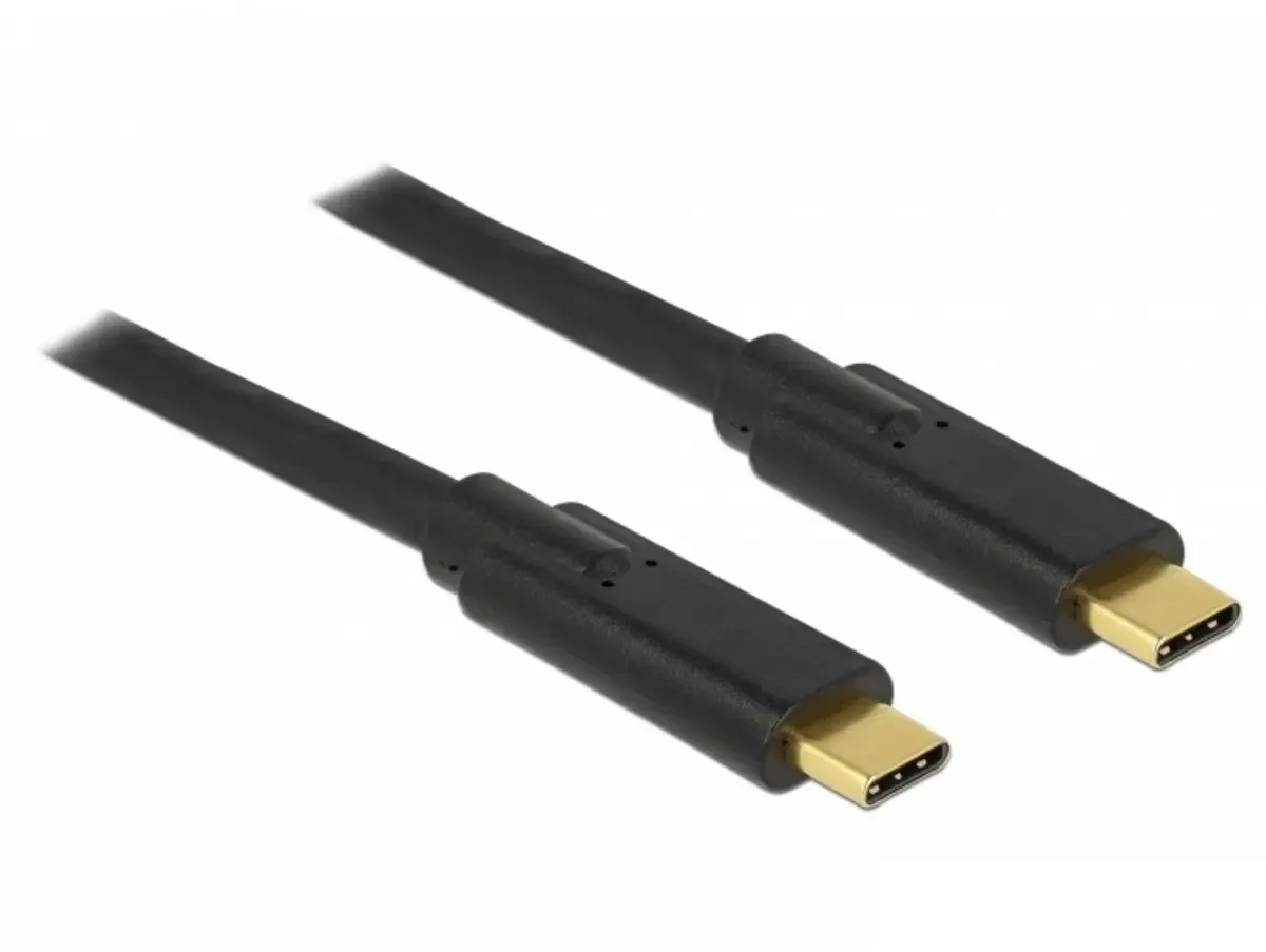 USB-C kabel USB 2.0 USB-C® stik, USB-C® stik 4.00 m Sort 83868 fra Delock – produktbillede