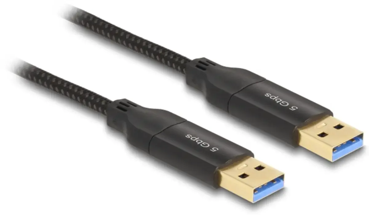 USB-C® Kabel USB 3.2 Gen1 USB-C® Stecker, USB-C® Stecker 2.00 m Schwarz Rund 83014 från Delock – produktbild