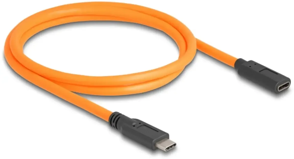 USB-C® Kabel USB-C® Stecker, USB-C® Stecker 1.00 m Orange 87960 by Delock – product photo