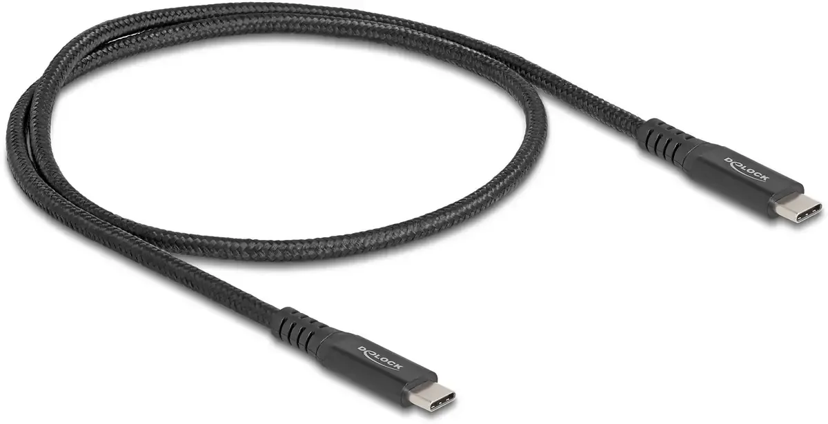 USB-C® Kabel USB4® USB-C® Stecker, USB-C® Stecker 0.50 m Schwarz 80023 från Delock – produktbild