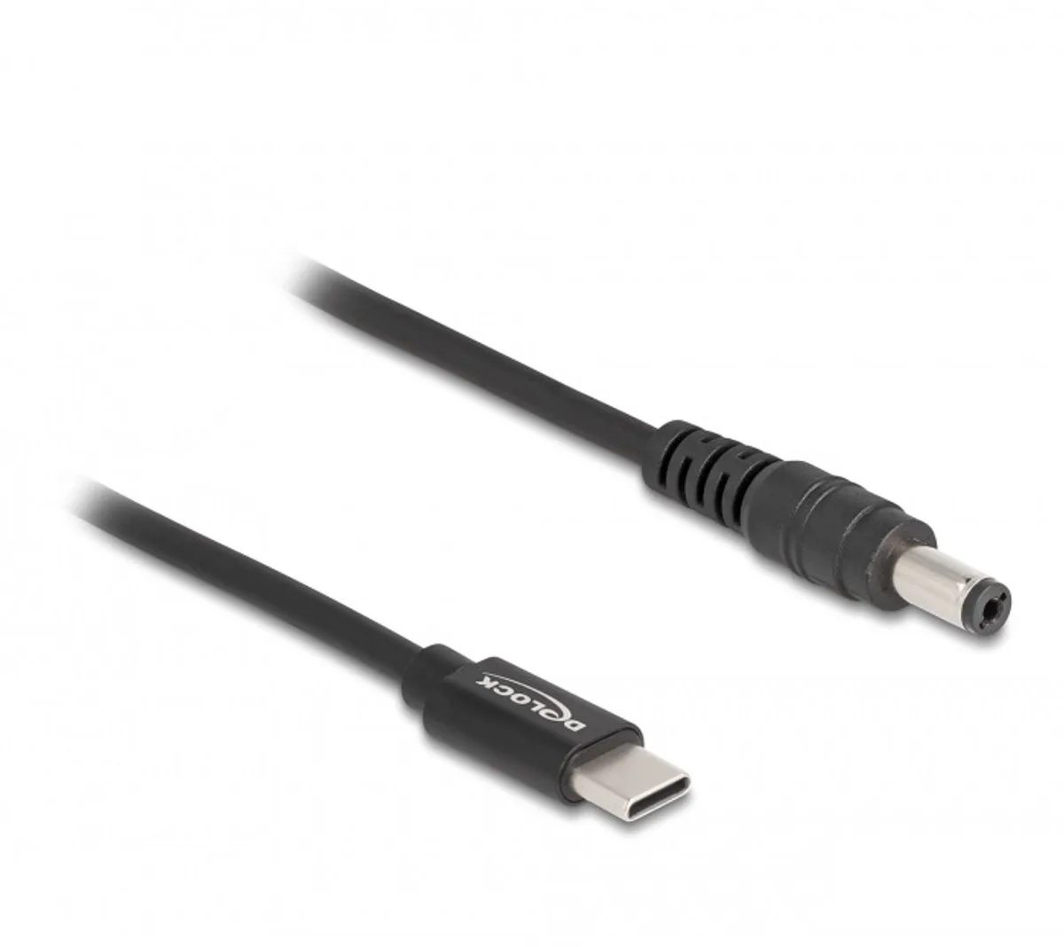 USB-C naar notebook laadkabel | 5,5 x 2,1mm | 1,5 meter von Delock in Schwarz – Produktfoto