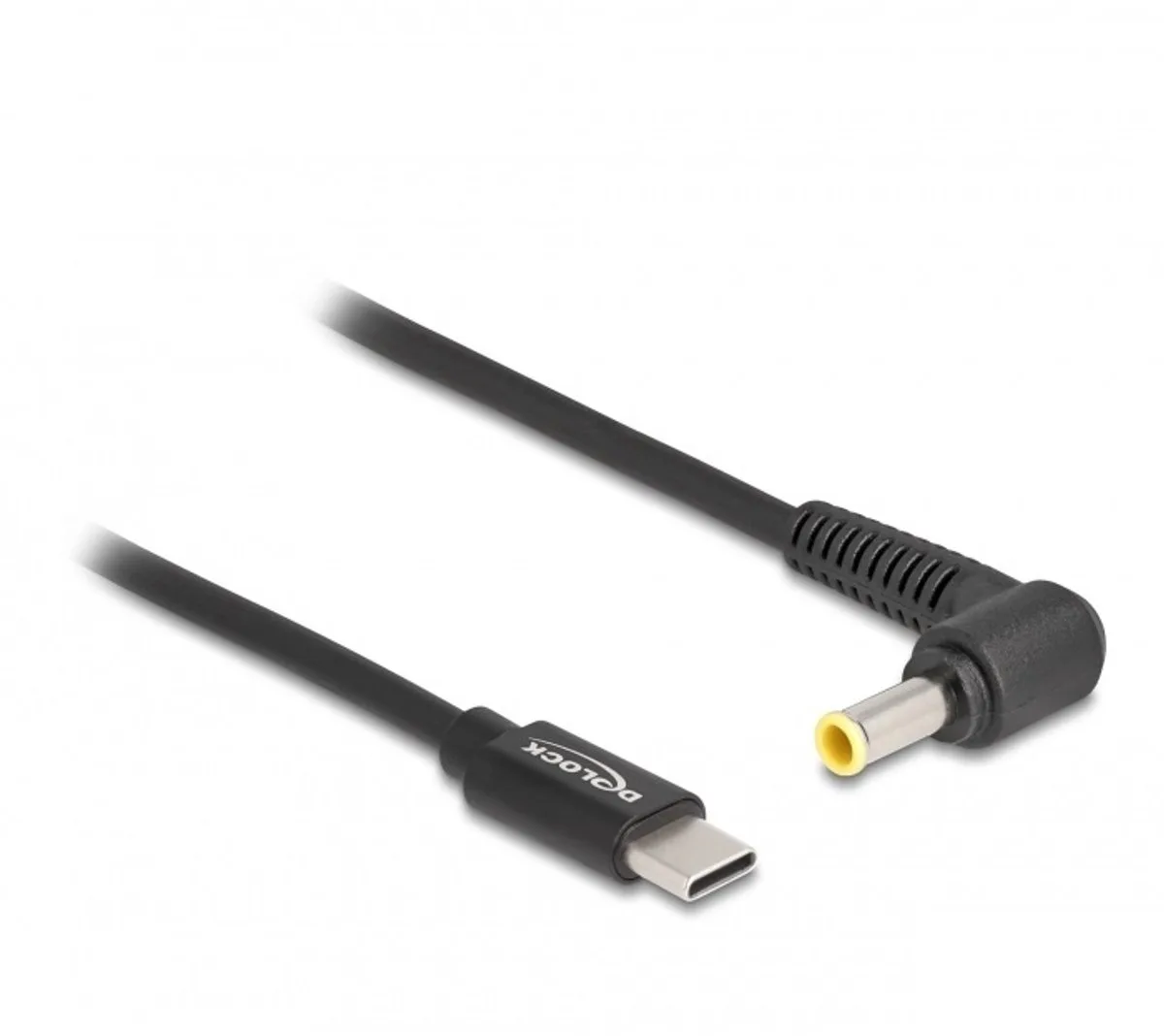 USB-C naar Samsung notebook laadkabel | 5,5 x 3,3mm (met pin) | 1,5 meter fra Delock i Sort – produktbillede